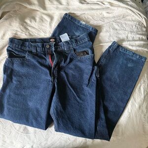 32x32 Dickies Men's Skateboarding Dark Blue Relaxed Jeans Y2K